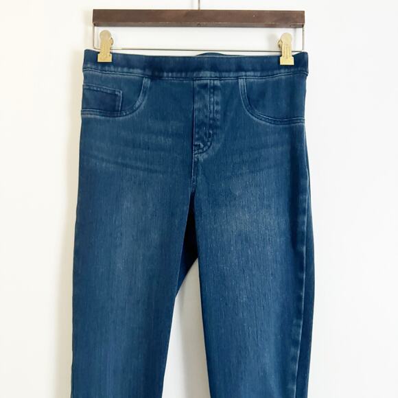 SPANX High Rise Jeanish Leggings Dark Denim Medium M - Picture 4 of 11